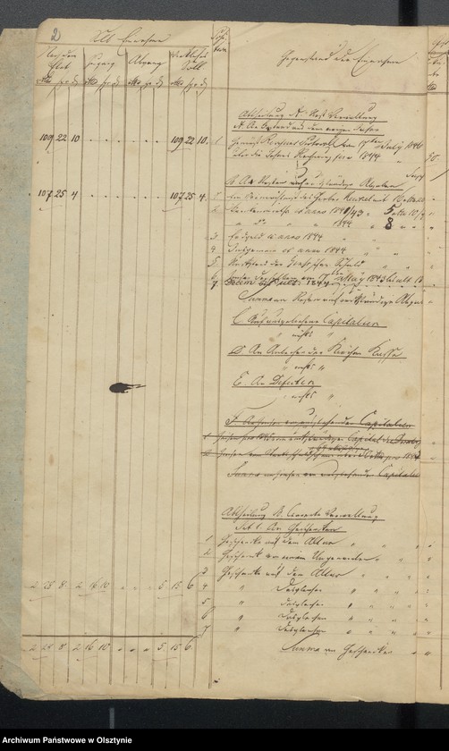 image.from.unit.number "Rechnung über Einnahme und Ausgabe der evangelischen Kirche zu Wartenburg"