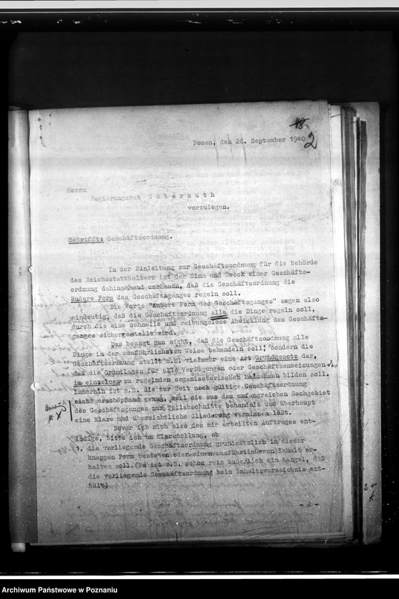 Obraz 6 z jednostki "Vorgänge betrefend Geschäftsordung (Umgestaltung)"