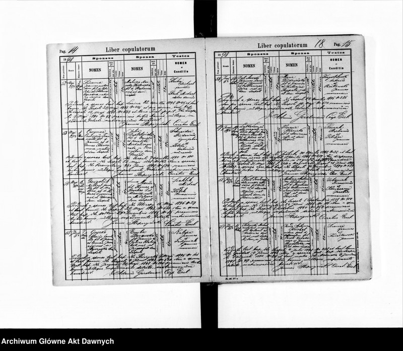 image.from.unit.number "Parafia: Lwów, parafia św. Marii Magdaleny. Dekanat: Lwów. Księga metrykalna urodzeń, ślubów i zgonów dla całej parafii."