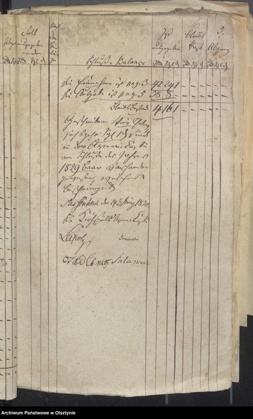 image.from.unit.number "Passenheimsche Land Armen-Cassen-Rechnung"