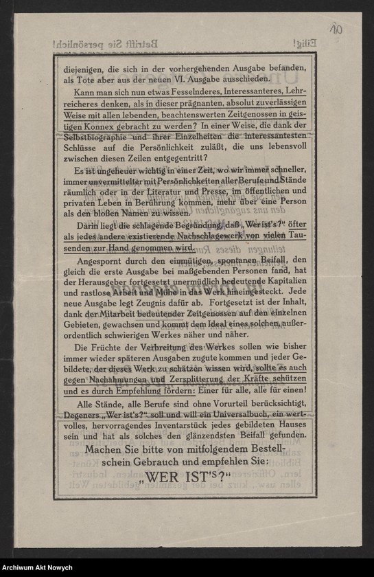 image.from.unit.number "Artykuły słowników biograficznych i encyklopedii. Korespondencja dla ustalenia danych biograficznych I. J. Paderewskiego"