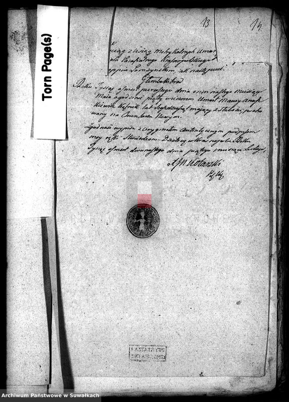 image.from.unit.number "Aneksy do Akt Cywilnych małżeństwa Gminy Krasnopolskiej za rok 1812"