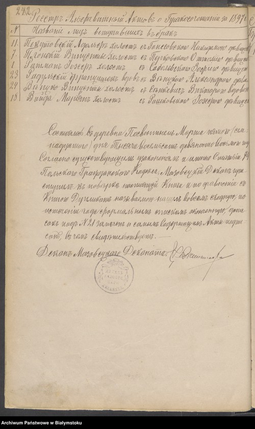 image.from.unit.number "[Akta małżeństw za lata 1890-1908]"