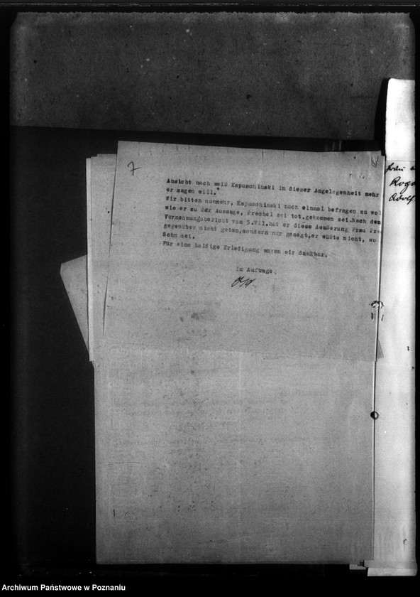 Obraz 11 z jednostki "Todesfall Walter Prechel - Rogasen (powiat Oborniki)"