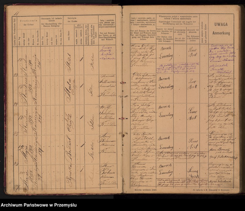 image.from.unit.number "Tom IV Księga urodzonych od 7/8 1891 do 25/7 1904"