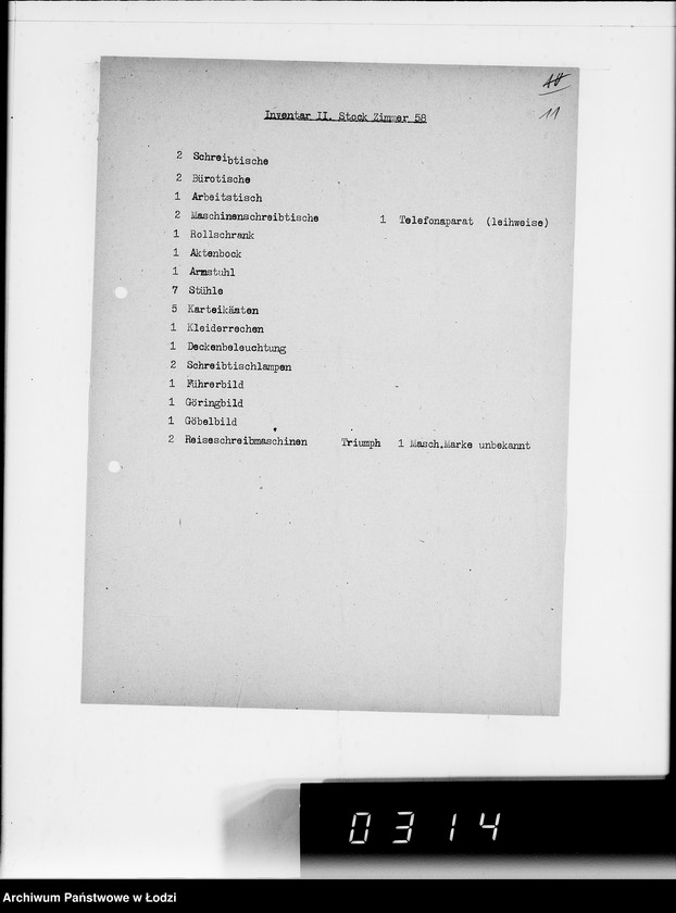 Obraz 15 z jednostki "Akten betr.Inventarverzeichnis"