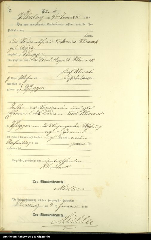 image.from.unit.number "Sterbe-Neben-Register Nr 1 - 174"