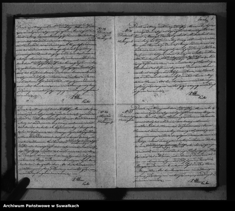 image.from.unit.number "Duplikat do zapisywania aktów urodzeń, małżeństw i zeyścia parafii Ewangelicko-augsburskiej w Wiżajnach"