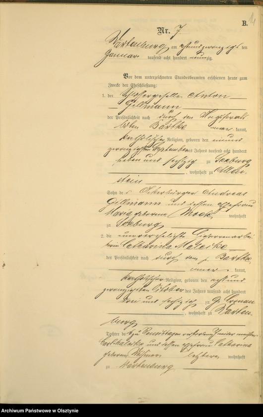 image.from.unit.number "Heiraths-Haupt-Register Nr 1 - 45"