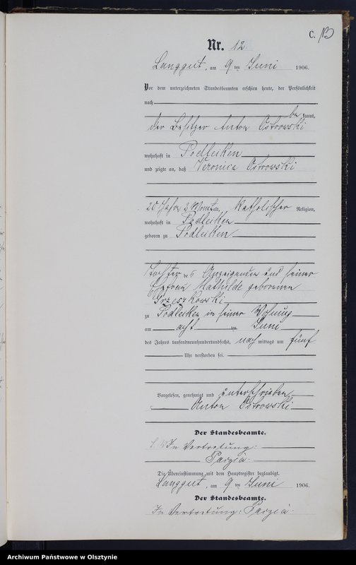 image.from.unit.number "Sterbe-Neben-Register Nr 1 - 22"