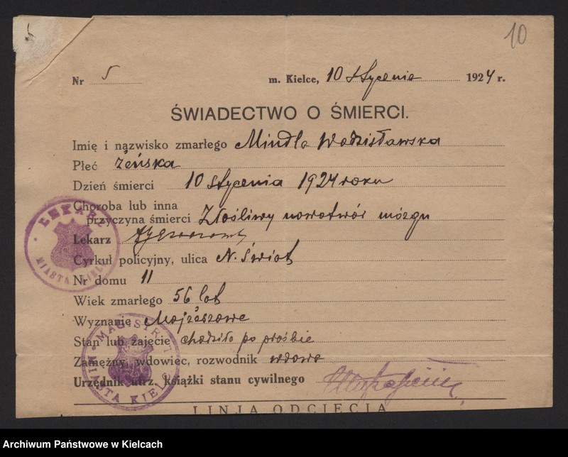 image.from.unit.number "Załączniki do akt zgonu Okręgu Bożniczego Kielce za rok 1924"