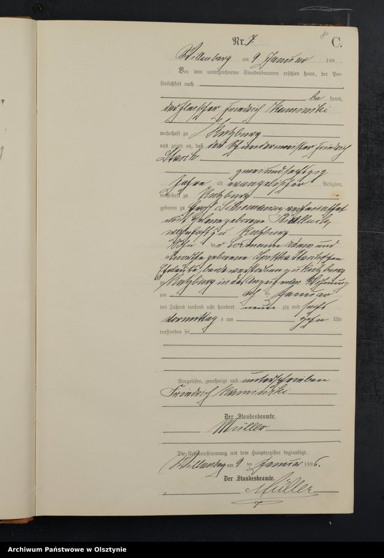 image.from.unit.number "Sterbe-Neben-Register Nr 1 - 156"