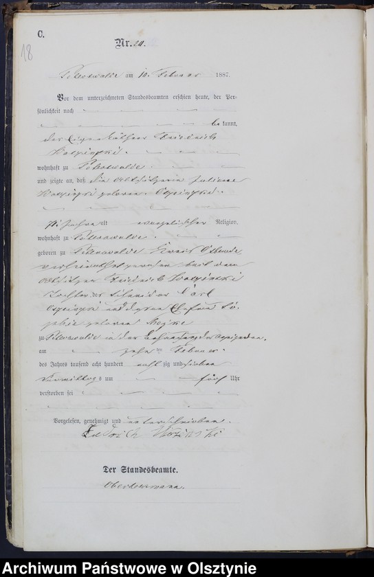 image.from.unit.number "Sterbe-Haupt-Register Nr 3 - 124"