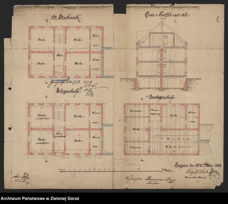 Obraz 4 z jednostki "Fischendorferstrasse 6. Neubau eines Wohngebäudes. Hermann Schuz."