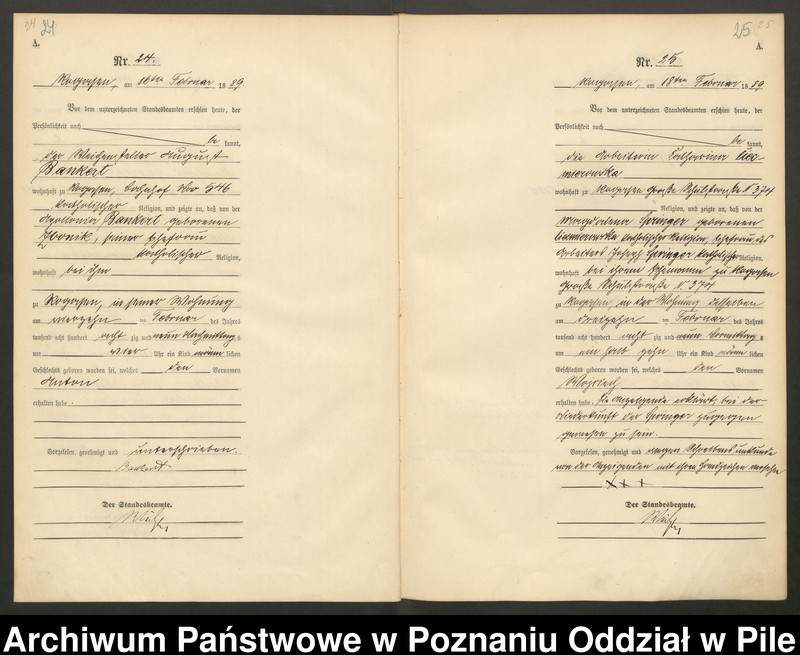 Obraz 15 z jednostki "Księga urodzeń"