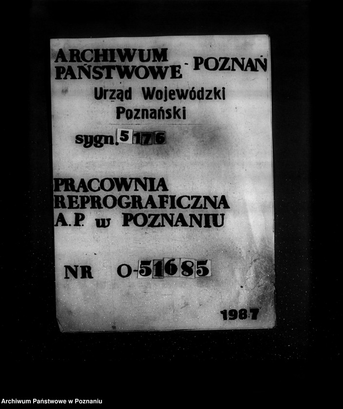 Obraz 1 z jednostki "Gorzelnia rolnicza w Spławiu powiat poznański hr. Mycielski nr woj. 298"