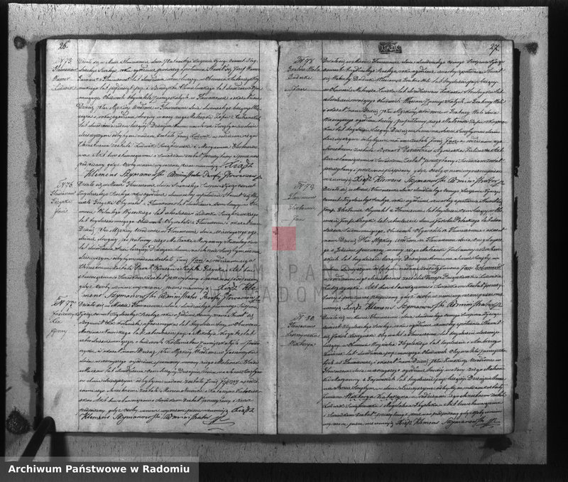 image.from.unit.number "Akta urodzin, małżeństw i zeyścia w gminie parafii Głowaczewskiej w roku 1836"