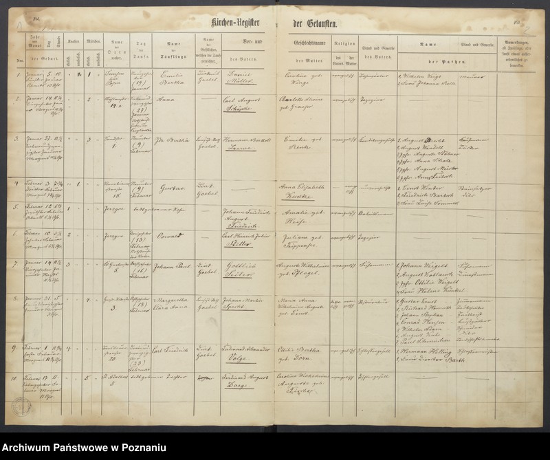 Obraz 4 z jednostki "Duplikat der Tauf, Trauungs und Sterberegister"