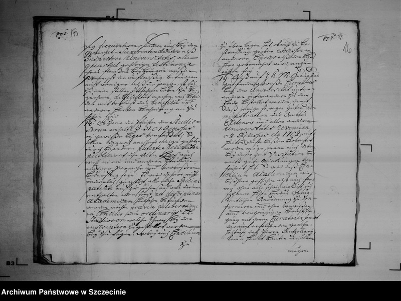 image.from.unit.number "Visitations - Abschied für das Concilium Academium zu Greifswald vom 20 November 1730."