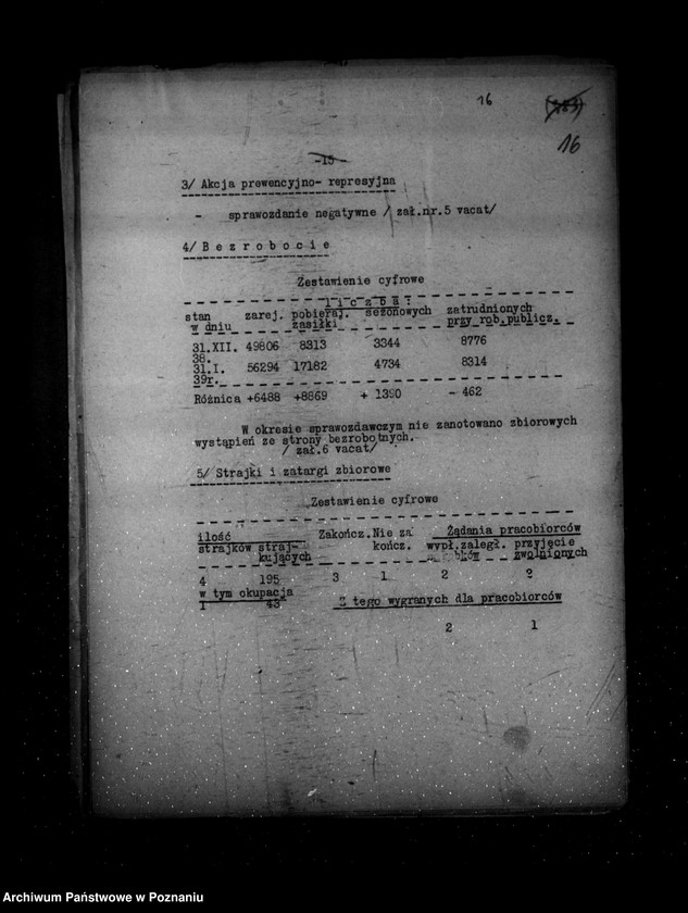 Obraz 20 z jednostki "Sprawozdania ze stanu bezpieczeństwa za miesiące styczeń-luty-marzec 1939 r."