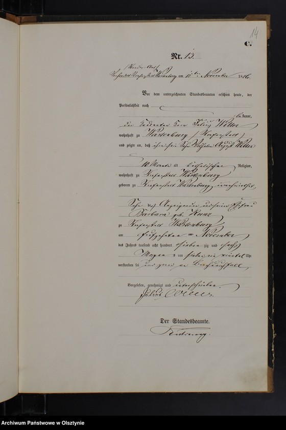 image.from.unit.number "Sterbe-Haupt-Register Nr 1 - 15"