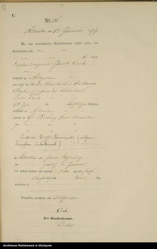 image.from.unit.number "Sterbe-Haupt-Register Nr 1 - 241"