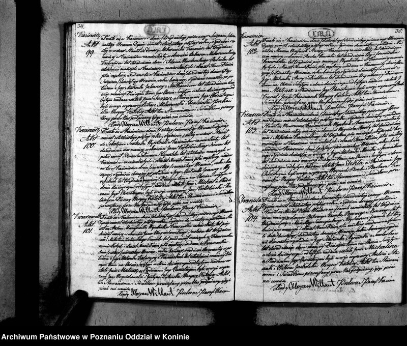 Obraz 20 z jednostki "Akta urodzeń, małżeństw i zejścia"