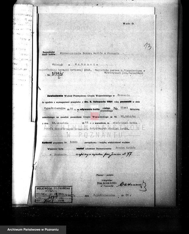 Obraz 17 z jednostki "Cegielnia Parowa w Witaszycach uruchomienie kolejki wąsko-torowej nr woj. kotła 5848"