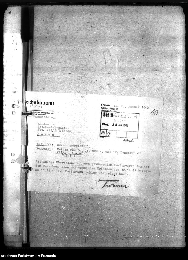 Obraz 14 z jednostki "Dienststellen der Polizei, Waffenmeisterei in Leslau"