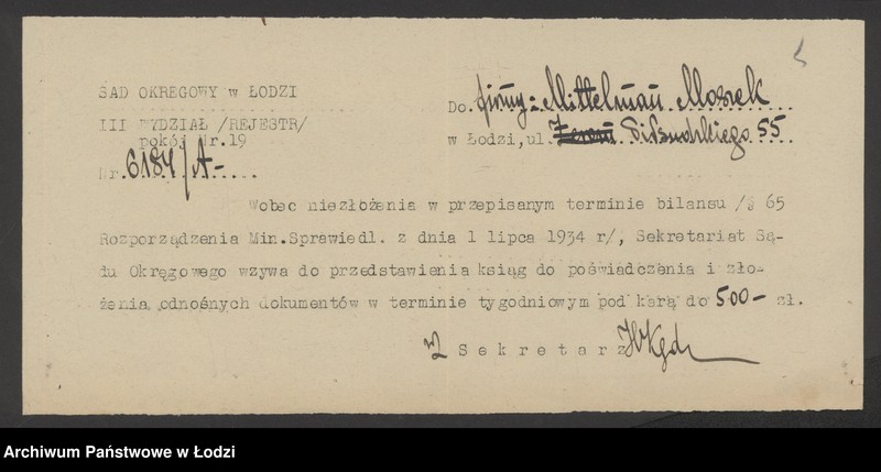 Obraz 7 z jednostki "Moszek Mittelman – sprzedaż manufaktury"