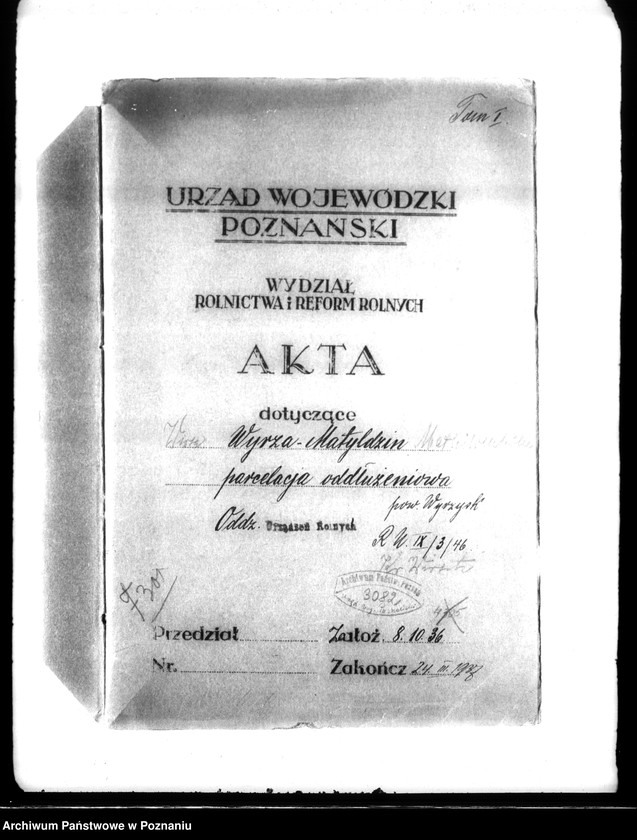 Obraz 4 z jednostki "Majątek Wyrza-Matyldzin powiatu wyrzyskiego parcelacja oddłużeniowa"