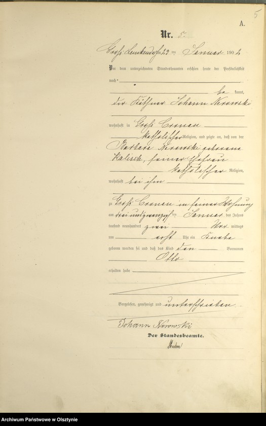 image.from.unit.number "Geburts-Haupt-Register Nr 1 - 62"