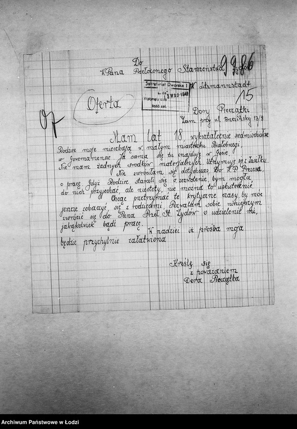 Obraz 18 z jednostki "[Podania o pracę]"