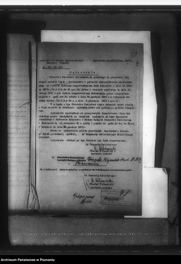 image.from.unit.number "Majątek Lipie Ośniszczewo powiat inowrocławski parcelacja"