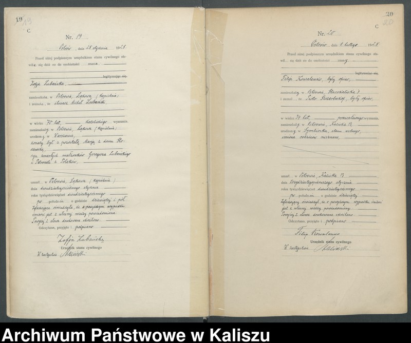 Obraz 14 z jednostki "[Księga zgonów]"