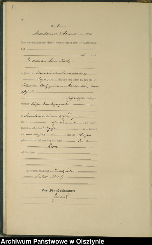 image.from.unit.number "Geburts-Haupt-Register Tom I , Nr 1-478"