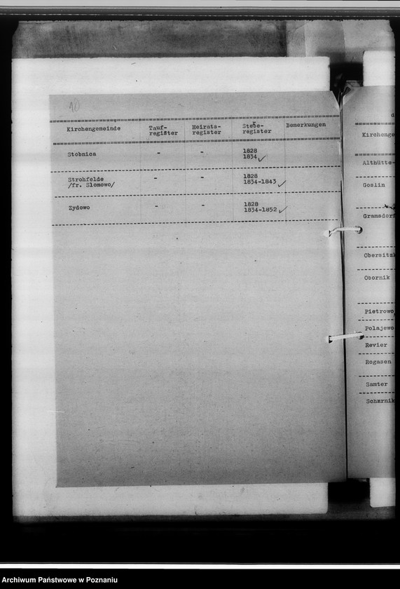 Obraz 14 z jednostki "Schriftwechsel mit den Amtsgerichten [korespondencja w sprawie ksiąg kościelnych, nazwy powiatów od M - Z]"