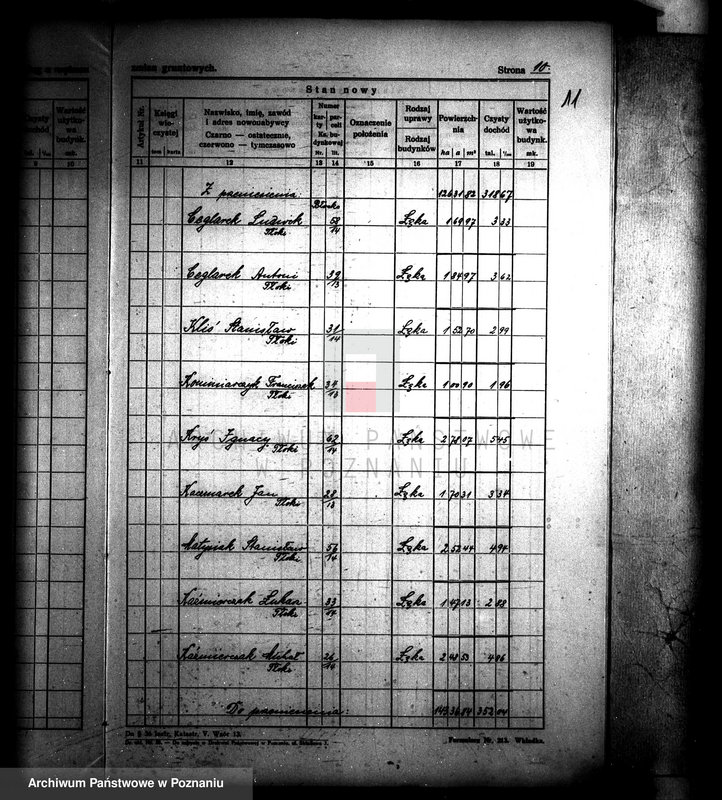Obraz 15 z jednostki "Wykaz nabywców i powierzchni parcelacji majątku Gościeszyn powiatu wolsztyńskiego"
