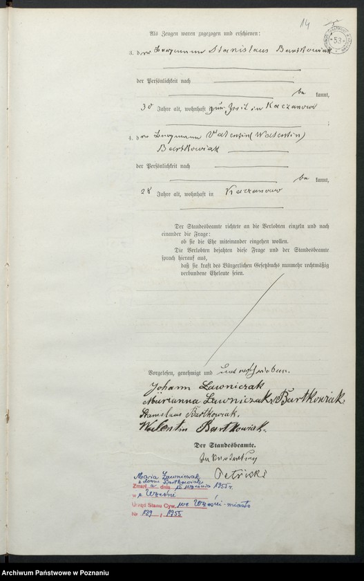 Obraz 17 z jednostki "Heiraths-Haupt-Register tom II"