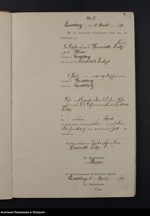 image.from.unit.number "Sterbe-Neben-Register Nr 1 - 107"