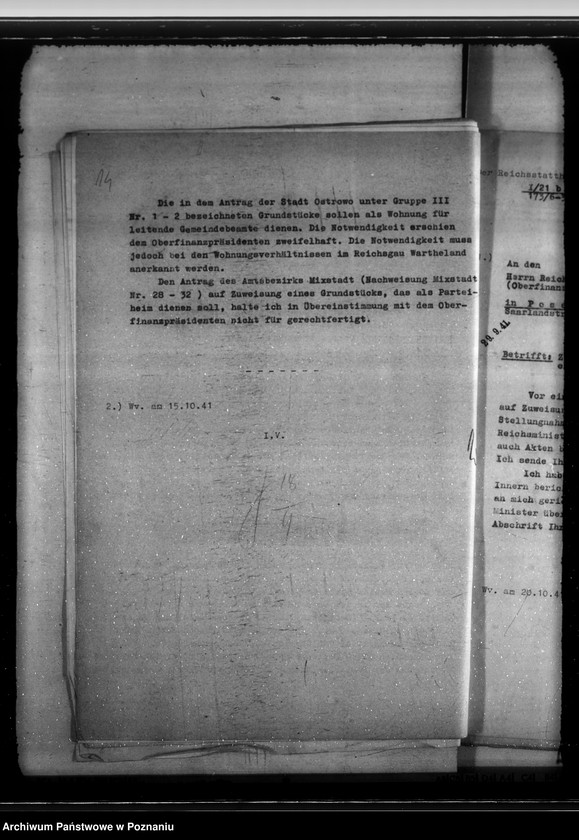 Obraz 18 z jednostki "Zuweisung der beschlagnahmten Grundstücke an diwe Gemeinden. Lehrlingsheim in der Ostgebieten"