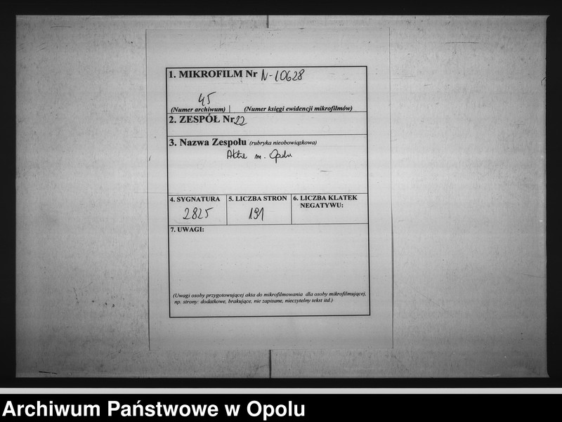 Obraz 2 z jednostki "Acta des Magistrats zu Oppeln betreffend: die Vermiethung zweier Wohnungs - Locale in dem zur Kranken Anstalt acquirirten ehemaligen Jesuiten-Collegien-Gebäude hieselbst Vol. I de Anno 1837"