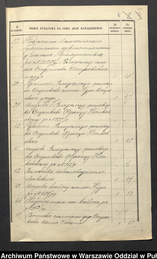 image.from.unit.number "O urządzaniu chłopów byłej rządowej wsi Strękowo, gm. Nur wchodzącej w skład prywatnej własności Obryte należące do Francowi Miecznikowskiemu"
