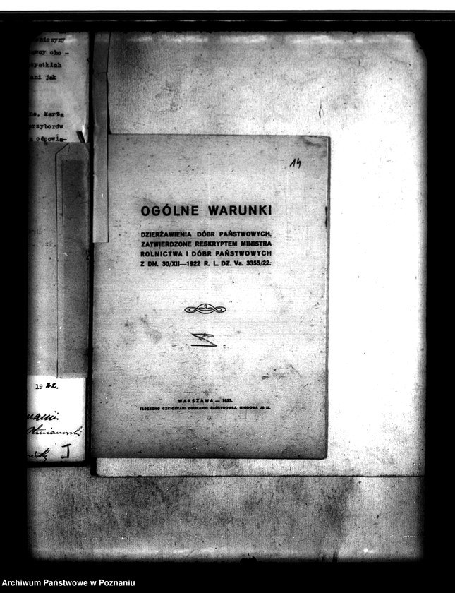 image.from.unit.number "/Umowy dzierżawne majątku Duszniki powiatu szamotulskiego/ zawarte między Towarzystwem Akcyjnym,,Siew" w Poznaniu a Okręgowym Urzędem Ziemskim"