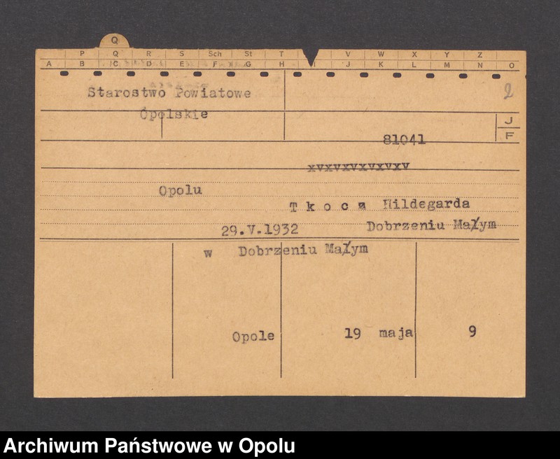 Obraz 4 z jednostki "[Görlitz Marie, ur. 9.05.1899 r. Hindenburg]"
