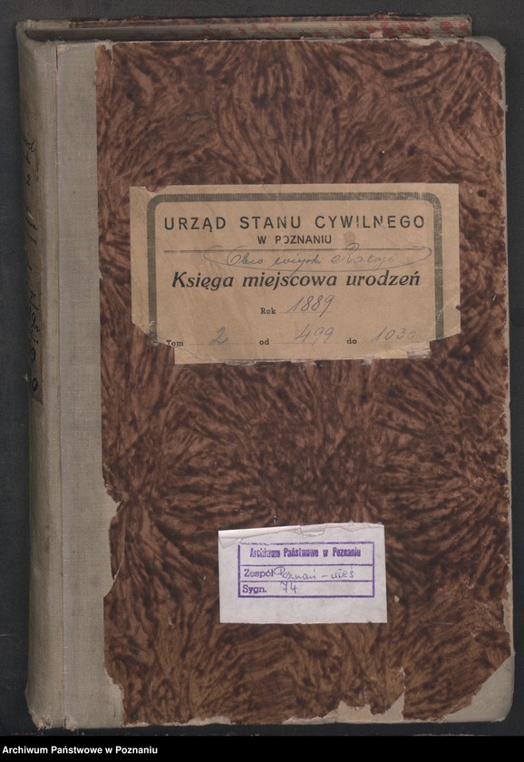 Obraz 3 z jednostki "Księga urodzeń t. II"