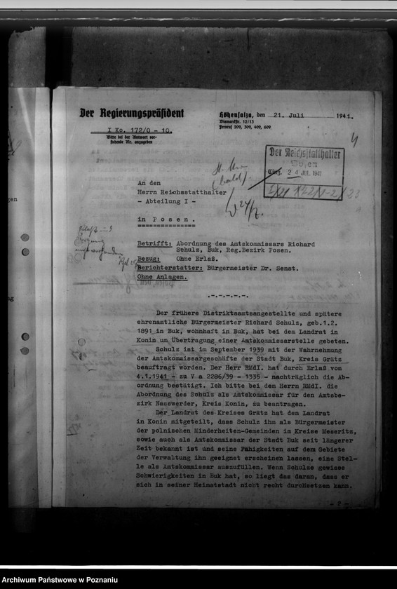 Obraz 8 z jednostki "Schulz, Richard - komisarz obwodowy"