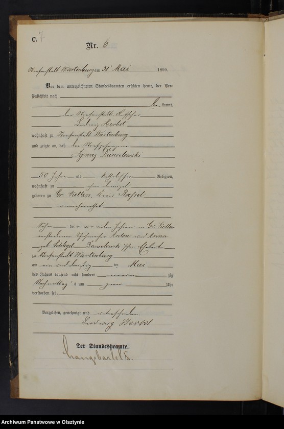 image.from.unit.number "Sterbe-Haupt-Register Nr 1 - 16"