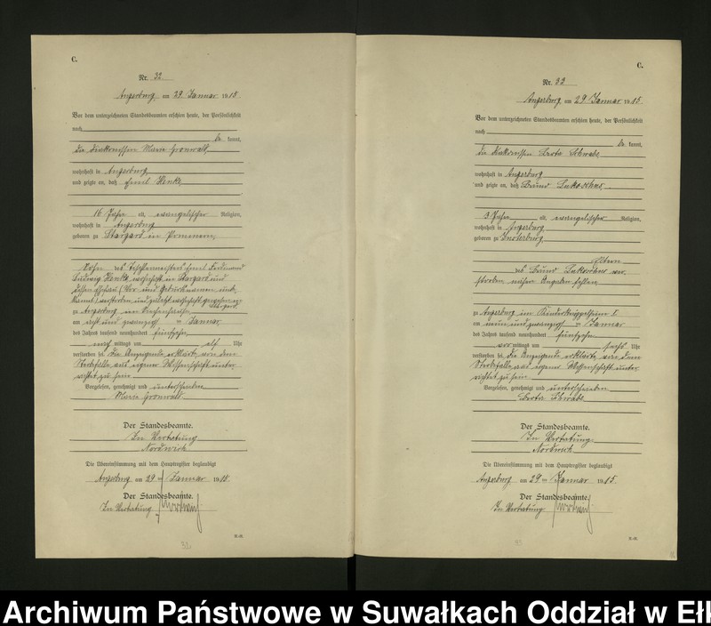 image.from.unit.number "[Sterbe - Register (Neben - Register) Standesamt Angerburg einschl. der Bezirke Gr. Strengeln, Kehlen und Prinowen]"