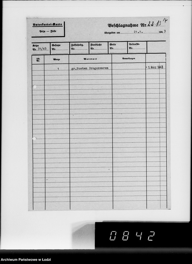 image.from.unit.number "Allgemeine Rechnungen. Durchschläge nr 5. [Kartoteka i zestawienia skonfiskowanych przedmiotów]"